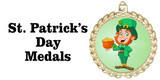 St Patricks Day themed medals